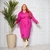 Vestido Moda Evangelica Sobrevest Manga Longa PlusSize Ana - Reyvkill Moda Evangélica
