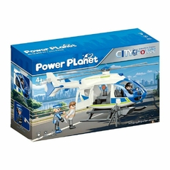 Helicóptero De Policía Con Luz Power Planet