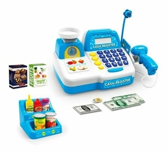 Caja Registradora Azul Con Luz Y Sonido - comprar online