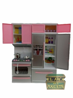 Set Cocina Completa Y Heladera Kiara Cocina Poppi - comprar online