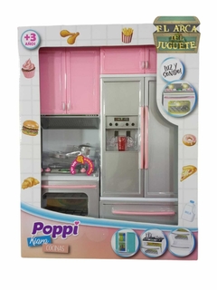 Set Cocina Completa Y Heladera Kiara Cocina Poppi