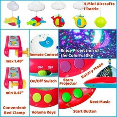 Cunero Movil Musical Con Proyector Giratorio A Control Remoto - tienda online