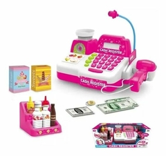 Caja Registradora Rosa Con Luz Y Sonido en internet