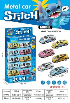 auto metal Coche de retroceso de dibujos animados 回力铁车x10
