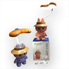 Lámpara de mesa de tela labubu 拉布布