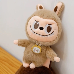 labubu zimomo 65cm El peluche de visón tiene una etiqueta en el pecho貂毛 拉布布 大首领65厘米