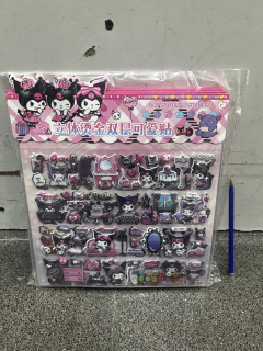 Un paquetes x10 Pegatinas 28x25 tridimensionales de doble capa paquetes x10双层烫金贴纸