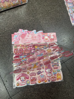 Un paquetes x10 Pegatinas 28x25 tridimensionales de doble capa paquetes x10双层烫金贴纸 - comprar online