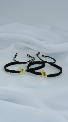 Pulsera rompecabezas negro - comprar online
