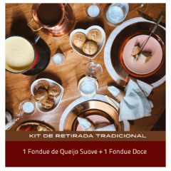 Kit de Retirada: Dia dos Namorados - 1 Fondue Queijo Suave + 1 Fondue Doce (p/ 2 pessoas) - comprar online