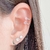 Piercing Fake 2 Pedrinhas Rosa - comprar online