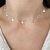 Colar Choker Triangulos Lisos E Uma Pedra - comprar online