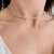 Colar Choker Cadeado Longo 4mm - comprar online