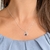 Pingente Lua Estrela Pedra Azul - comprar online