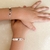 Pulseira Infantil Menina Pedra Rosa Com Nome - loja online