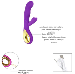 Vibrador ponto G com estimulador de clitóris – Sex Angel II