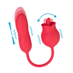 Estimulador clitoriano duplo em formato flor na internet