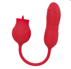 Estimulador clitoriano duplo em formato flor - comprar online