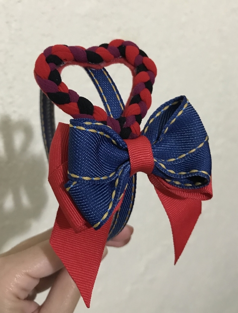 Tiara Jeans Escuro Coração