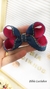 Laço Jeans com Rosa - comprar online