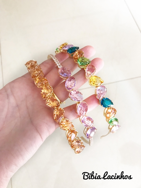 Tiara Luxo Pedras