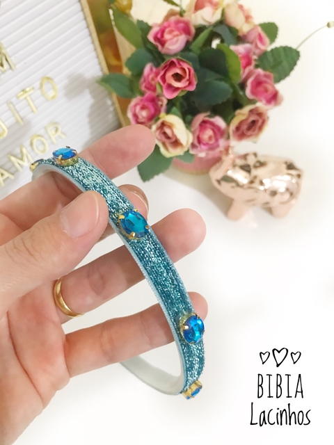 Tiara Luxo Azul