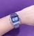 Relógio casio fundo preto