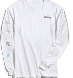 Manga Longa - Respect the Locals - Gallo Shop