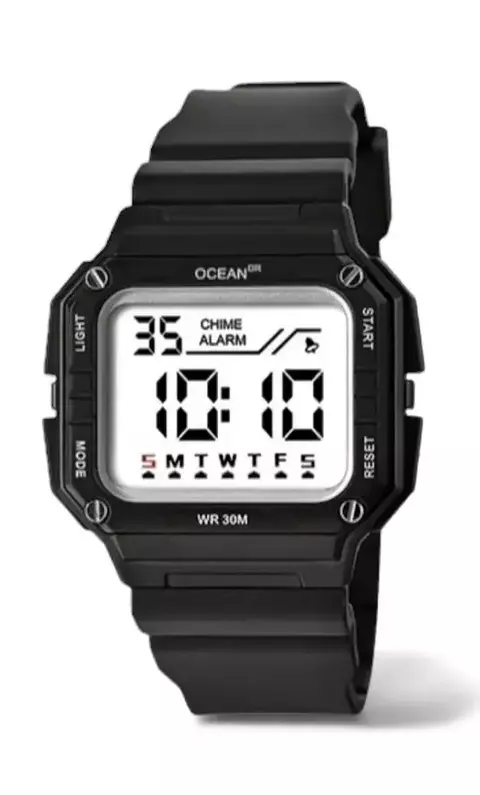 Reloj Digital OCEAN DR Crono Alarma, Caballero, Resistente 3 ATM (D21*1500) - comprar online