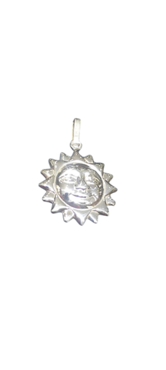 Dije de plata inflada Sol