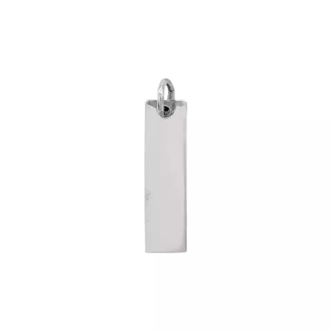 Medalla de Plata, rectangular para grabar. 7*25mm 1.40g