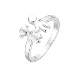 Anillo Plata 925, de Niño y Niña con Punto de Luz - 2,70g