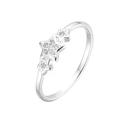 Anillo Plata 925 modelo Estrellas con cubics - 1,15g