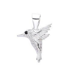 Dije Plata 925 Colibrí. Con cubics