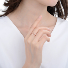 Anillo Plata 925 Enchapado en Oro, modelo corazon - 1,20g - comprar online