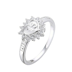 Anillo Plata 925 con cubics, Quince años - 1,90g