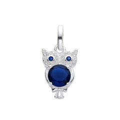 Dije Plata 925 Búho con Cubics.