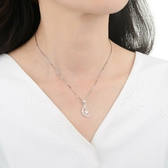 Dije Plata 925, Luna y Estrella con cubics - 1,20g - comprar online