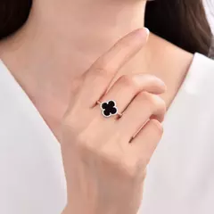 Anillo Plata 925 Flor con esmalte- 2,30g en internet