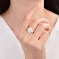 Anillo Plata 925 Flor con esmalte- 2,30g - tienda online