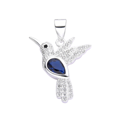 Dije de Plata 925, Colibrí con Cubics 1,70g - comprar online
