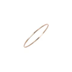 Pulsera Esclava de Oro 18k Labrada con corazones (L116)