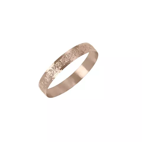 Pulsera Escalva de Oro 18k, Labrada y Facetado doble (L134)