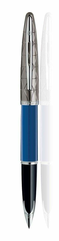 Waterman Carène Pluma Estilográfica, plumín de Oro 18, Azul (Blue Obsession)