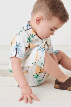 Conjunto Infantil Verão Polo Estampada