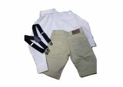 Conjunto Page Casamento Menino Bermuda Suspensório 1 a 10 an na internet