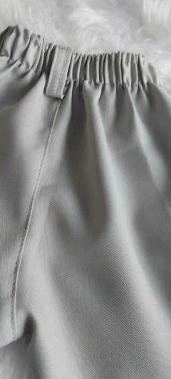 Imagem do CONJUNTO SOCIAL CINZA BATIZADO BODY BEBE