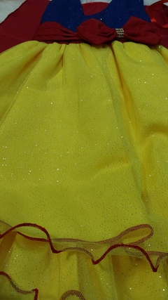 Vestido Infantil Princesa Branca de Neve – Tamanhos 3 a 10 anos - comprar online