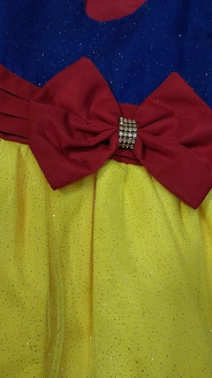 Vestido Infantil Princesa Branca de Neve – Tamanhos 3 a 10 anos - loja online