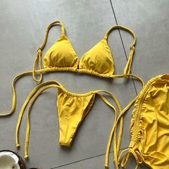 Conjunto cortininha amarelo